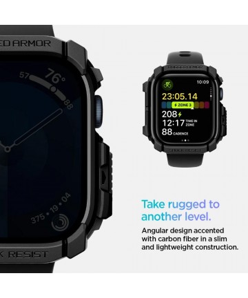 Spigen Rugged Armor Case for Apple Watch 10 (42mm) - Black