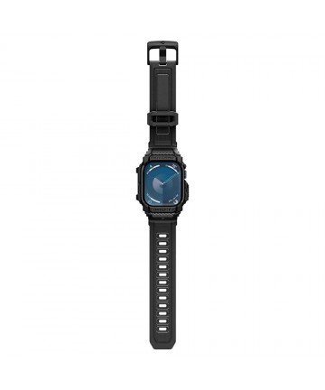 Spigen Rugged Armor Pro Apple Watch 10 (42mm) Strap Case - Black