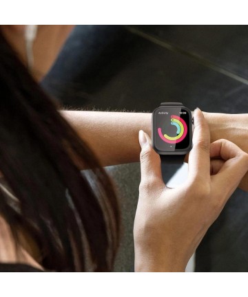 Tech-Protect Defense360 Tempered Glass Case for Apple Watch 10 (42mm) - Clear