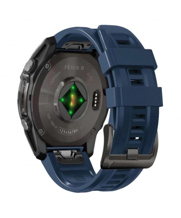 Tech-Protect Silicone Strap for Garmin Fenix 5X / 5X Plus / 6X / 6X Pro / 7X / 8 (51 mm) - Blue