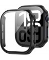 Tech-Protect Defense360 Tempered Glass Case for Apple Watch 10 (42mm) - Black
