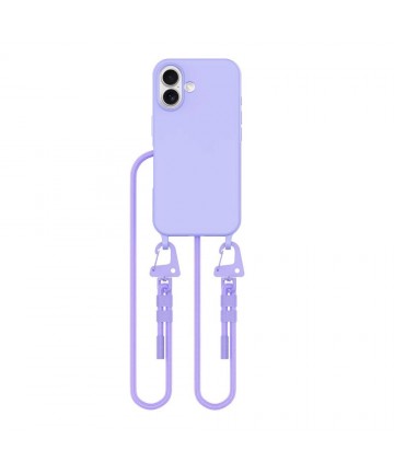 Tech-Protect MagNecklace MagSafe Case with Lanyard for iPhone 16 - Purple