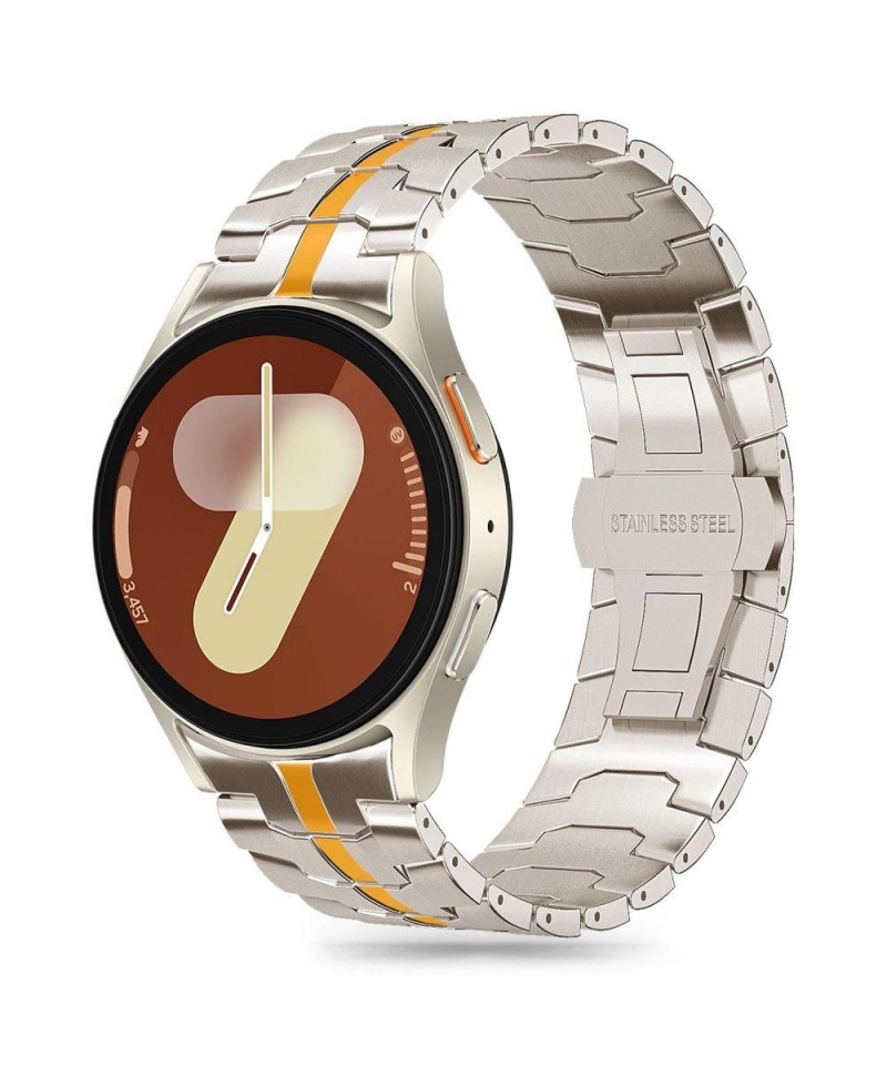Tech-Protect Stainless Line Bracelet for Samsung Galaxy Watch 4 / 5 / 5 Pro / 6 / 7 / FE - Titanium