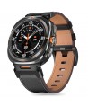 Tech-Protect Delta Pro Leather Strap for Samsung Galaxy Watch Ultra (47mm) - Black