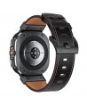 Tech-Protect Delta Pro Leather Strap for Samsung Galaxy Watch Ultra (47mm) - Black