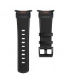 Tech-Protect Delta Pro Leather Strap for Samsung Galaxy Watch Ultra (47mm) - Black