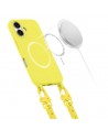 Tech-Protect MagNecklace MagSafe Case with Lanyard for iPhone 16 - Yellow