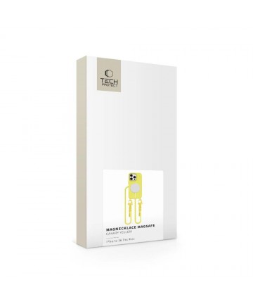 Tech-Protect MagNecklace MagSafe Case with Lanyard for iPhone 16 Pro Max - Yellow