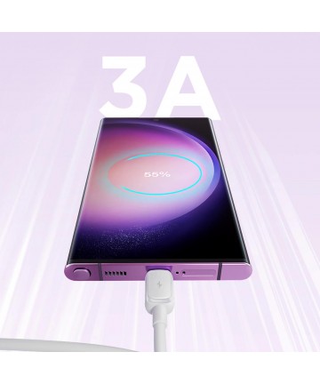 Joyroom Multi-Color Series A14 USB-A / USB-C 3A Cable 1.2m - White