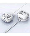 Tech-Protect FlexAir Case with Carabiner for Samsung Galaxy Buds 3 / 3 Pro - Transparent