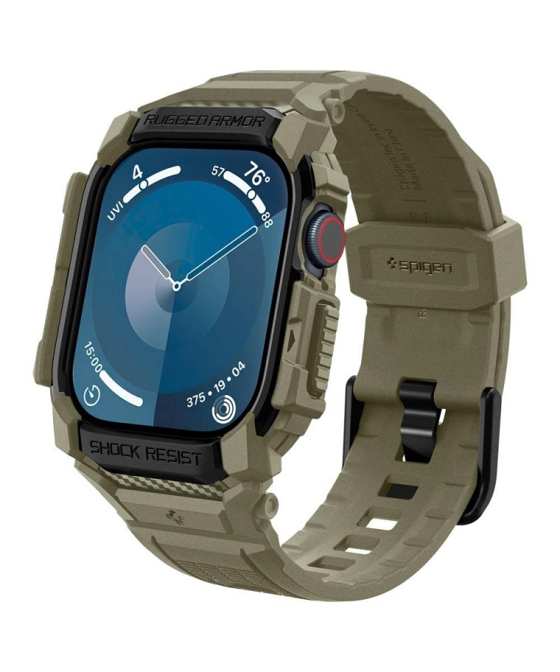 Spigen Rugged Armor ”Pro” Strap for Apple Watch 10 (46MM) - Green