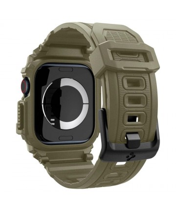 Spigen Rugged Armor ”Pro” Strap for Apple Watch 10 (46MM) - Green