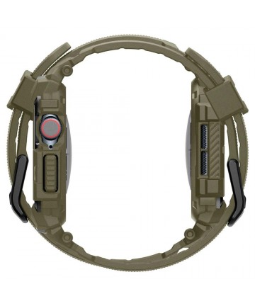 Spigen Rugged Armor ”Pro” Strap for Apple Watch 10 (46MM) - Green