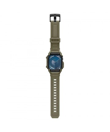Spigen Rugged Armor ”Pro” Strap for Apple Watch 10 (46MM) - Green