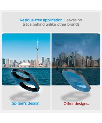 Spigen Optik GLAS.TR Camera Protector 2-PACK for iPhone 16 / 16 PLUS - Black
