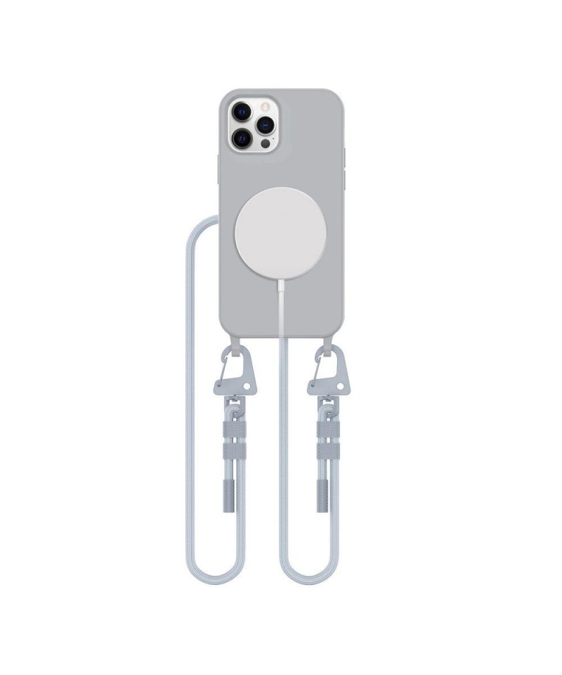 Tech-Protect MagNecklace MagSafe Case for iPhone 12 / 12 Pro - Gray