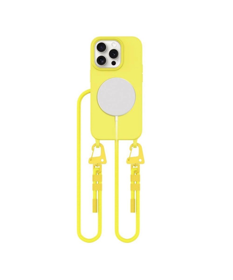 Tech-Protect MagNecklace MagSafe iPhone 15 Pro Case - Yellow