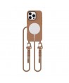 Tech-Protect MagNecklace MagSafe iPhone 16 Pro Case - Brown
