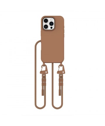 Tech-Protect MagNecklace MagSafe iPhone 16 Pro Case - Brown