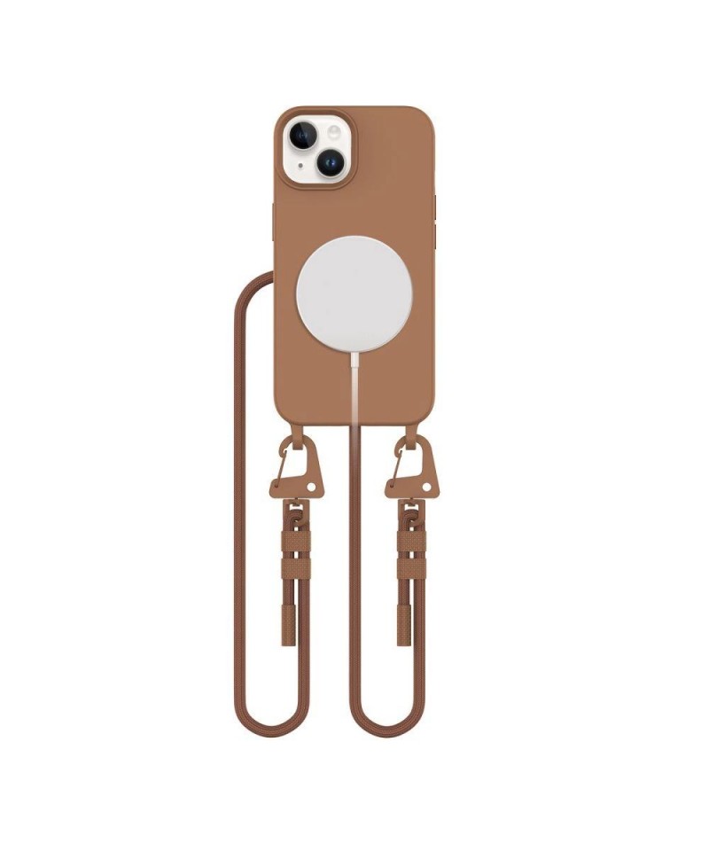 Tech-Protect MagNecklace MagSafe iPhone 15 Case - Brown