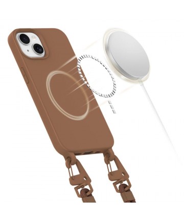 Tech-Protect MagNecklace MagSafe iPhone 15 Case - Brown