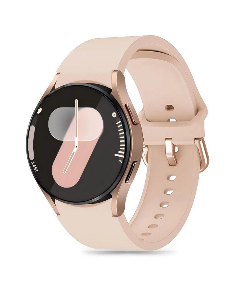 Tech-Protect Silicone Strap for Samsung Galaxy Watch 4 / 5 / 5 Pro / 6 / 7 / FE - Beige