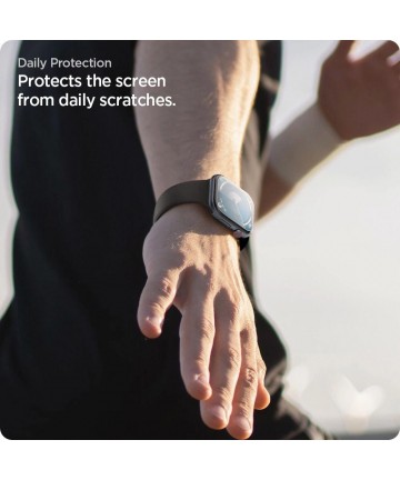Spigen Elite Shield ”EZ FIT” Hybrid Glass 2-PACK for Apple Watch 10 (42MM) - Clear