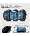 Spigen Elite Shield ”EZ FIT” Hybrid Glass 2-PACK for Apple Watch 10 (42MM) - Clear