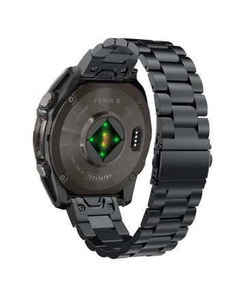 Tech-Protect Stainless Garmin Fenix 5X / 5X PLUS / 6X / 6X Pro / 7X / 8 Strap (51 MM) - Black