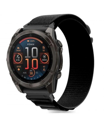 Tech-Protect Nylon Pro Strap Garmin Fenix 5 / 6 / 6 Pro / 7 / 8 (47MM) - Black