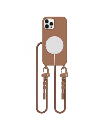 Tech-Protect MagNecklace MagSafe Case for iPhone 12 / 12 Pro - Brown