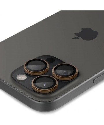 Spigen Optik Pro GLAS.TR ”EZ FIT” Camera Protector 2-PACK for iPhone 16 Pro / Pro Max - Brown