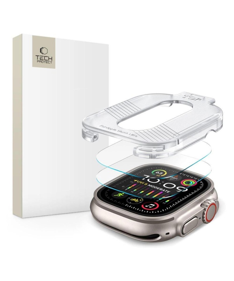 Tech-Protect Supreme Tempered Glass SET 2-PACK for Apple Watch Ultra 1/2 (49MM) - Clear