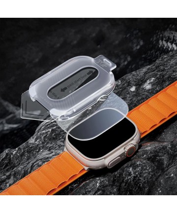Tech-Protect Supreme Tempered Glass SET 2-PACK for Apple Watch Ultra 1/2 (49MM) - Clear