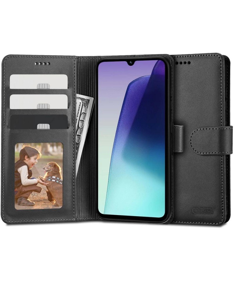 Tech-Protect Wallet Case for Xiaomi Redmi 14C - Black
