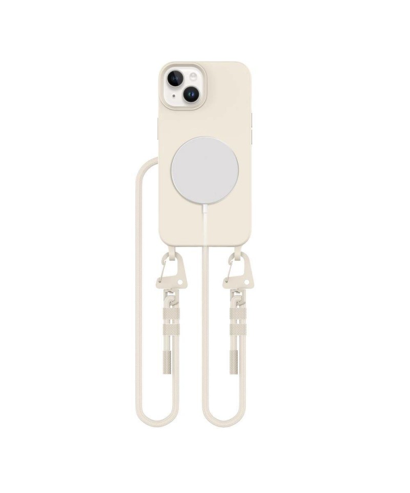 Tech-Protect MagNecklace MagSafe iPhone 14 Case - Beige