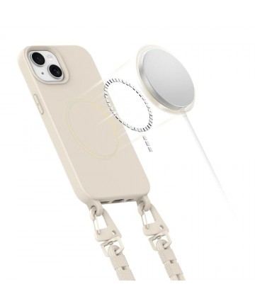 Tech-Protect MagNecklace MagSafe iPhone 14 Case - Beige