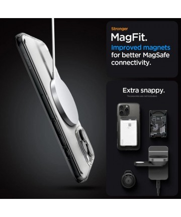 Spigen Ultra Hybrid Mag Case with MagSafe for iPhone 16 Pro - Clear