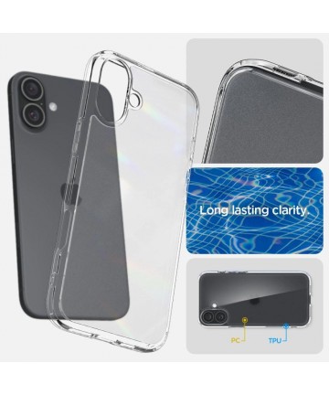 Spigen Ultra Hybrid for iPhone 16 - Clear