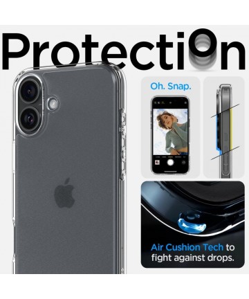 Spigen Ultra Hybrid for iPhone 16 - Clear