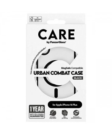 CARE by PanzerGlass Flagship Urban Case MagSafe for iPhone 16 Plus - Clear