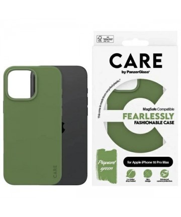 CARE by PanzerGlass Fashion Case MagSafe for iPhone 16 Pro Max - Green