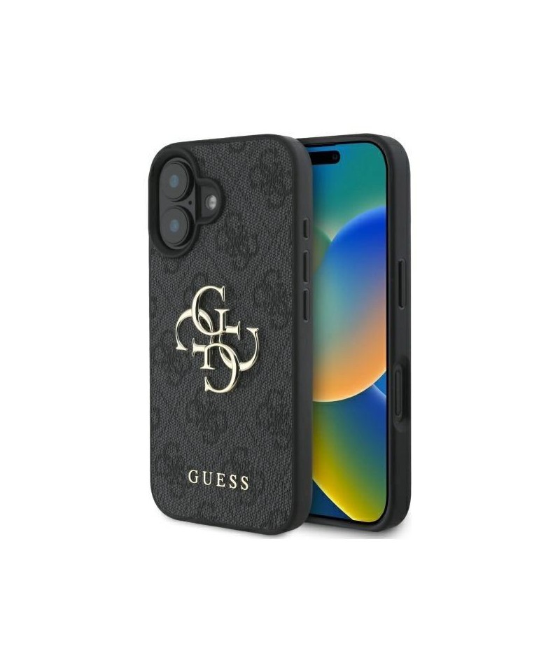 Guess 4G Big Logo iPhone 16 Plus Case - Black