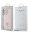 Guess Silicone Logo Strass 4G case for iPhone 16 - light pink