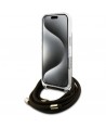 Guess Crossbody Cord 4G Print Case for iPhone 16 Pro Max - Brown