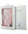 Guess Crossbody Cord Script MagSafe Case for iPhone 16 Pro - Pink