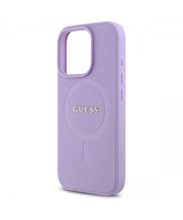 Guess Saffiano MagSafe case for iPhone 16 Pro - purple