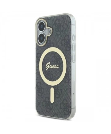 Guess IML 4G MagSafe Case for iPhone 16 Plus - Black