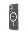 Guess IML 4G MagSafe Case for iPhone 16 Plus - Black