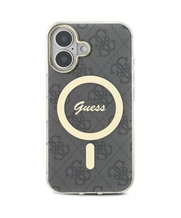 Guess IML 4G MagSafe Case for iPhone 16 Plus - Black